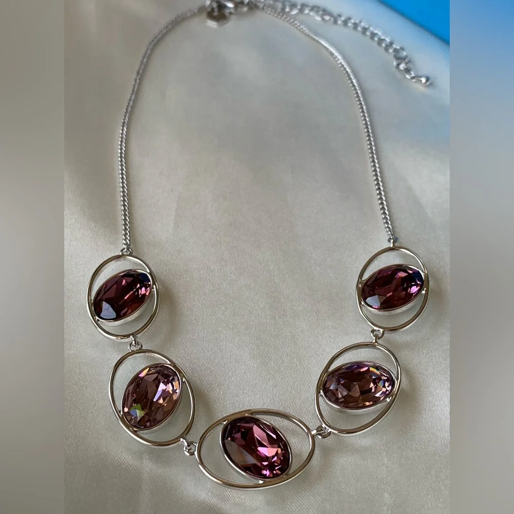 Swarovski Crystal, In Rotation Necklace - Picture 3 of 9